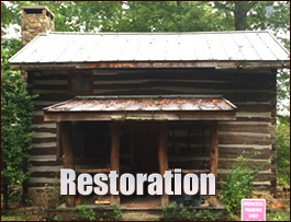Historic Log Cabin Restoration  Lauderdale County, Alabama